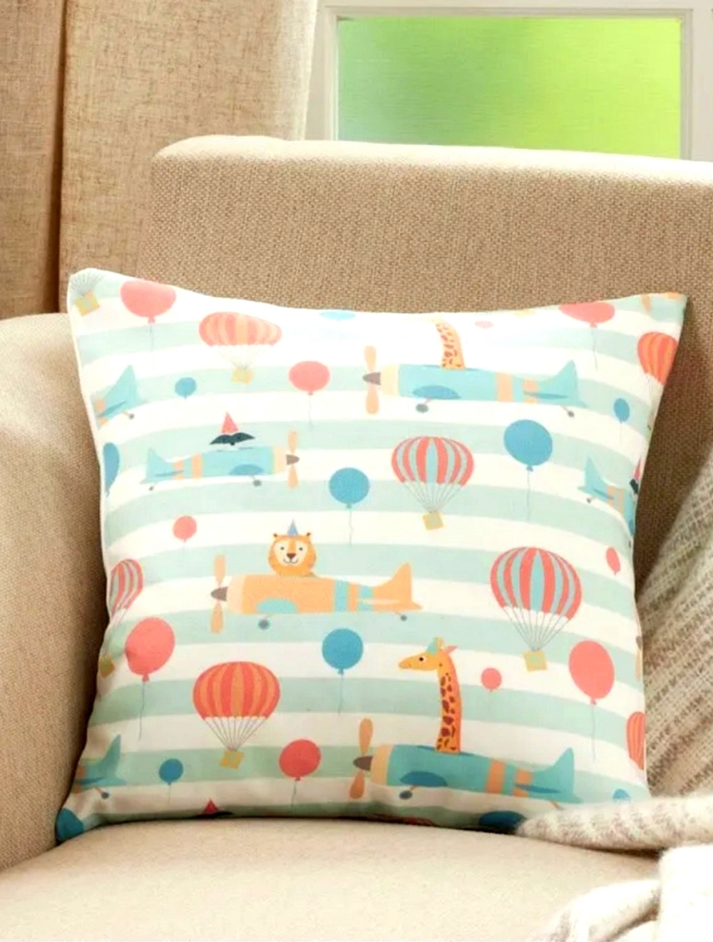 Avery Quinn Animals Fly Throw Pillow